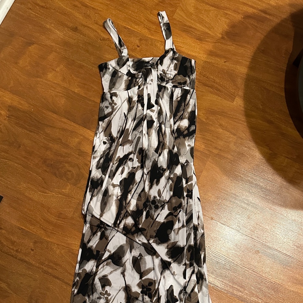 Ann Taylor Black and White Maxi Dress